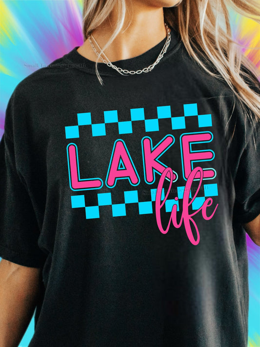 Blue Pink Lake Life 02317