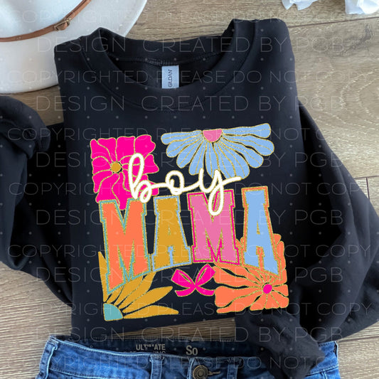 Boho Floral Boy Mama 02364