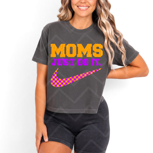 Orange Purple Moms Just Do It Swoosh 01796