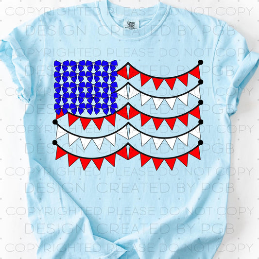 Coquette Pennant USA Flag 02106