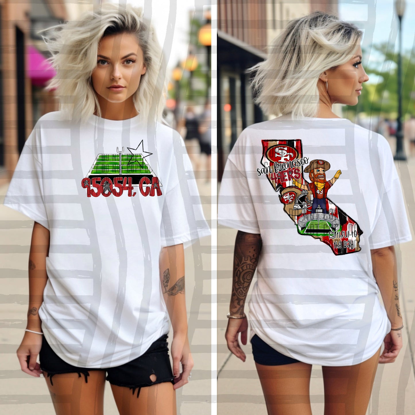 Pro Football Team Brushstroke States (BACK ONLY) (Choose Yours) 01154