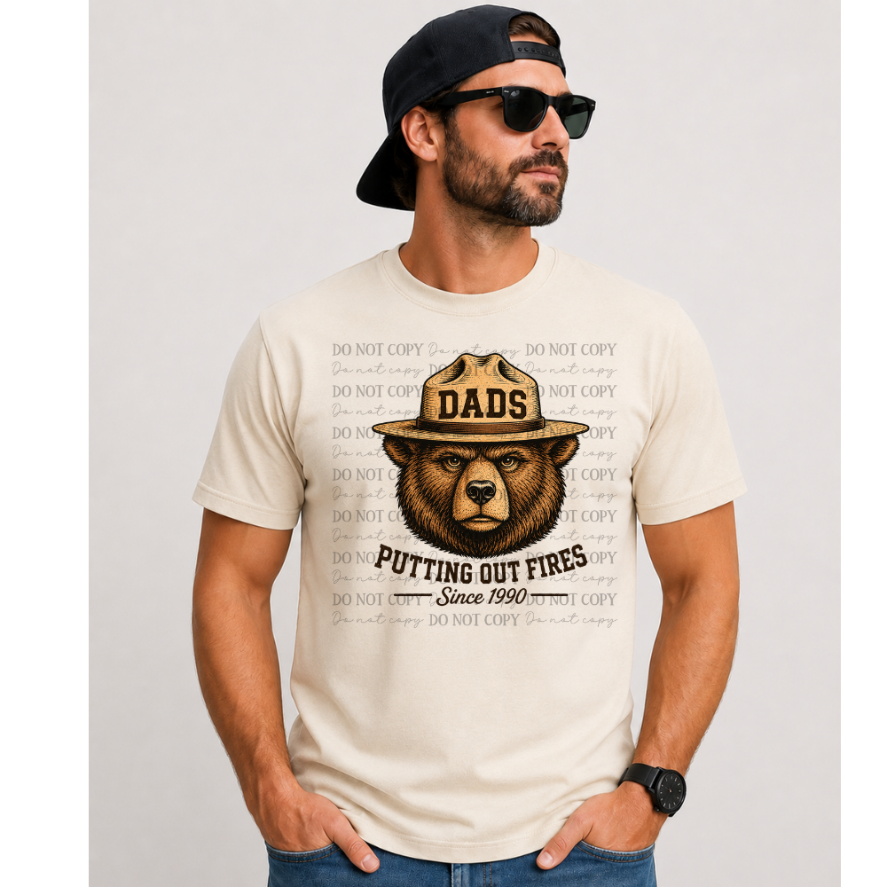 Vintage Smokey Bear Dads Putting Out Fires 08360