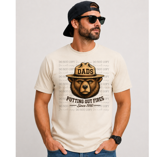 Vintage Smokey Bear Dads Putting Out Fires 08360