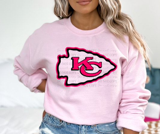 Kansas City Chiefs Pink Arrowhead 03495