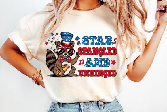 Stars Spangled Unhinged Raccoon 02037