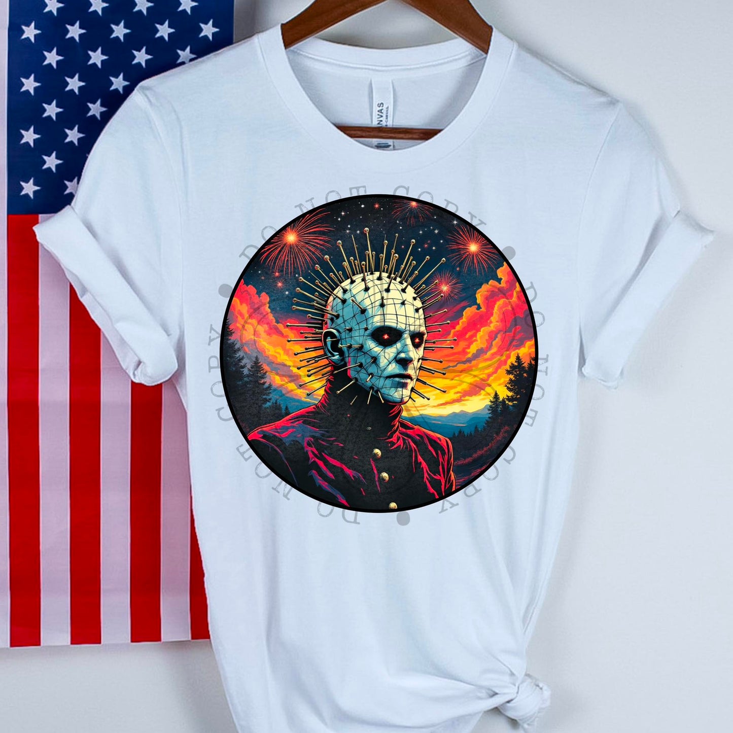 Horror Patriotic Pinhead 02029