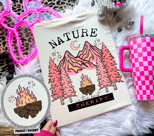 Pink Nature Is the Best Therapy (BACK ONLY) 01038