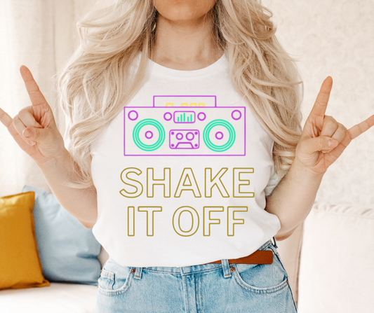 Shake It Off Stereo DTF Transfer 05983