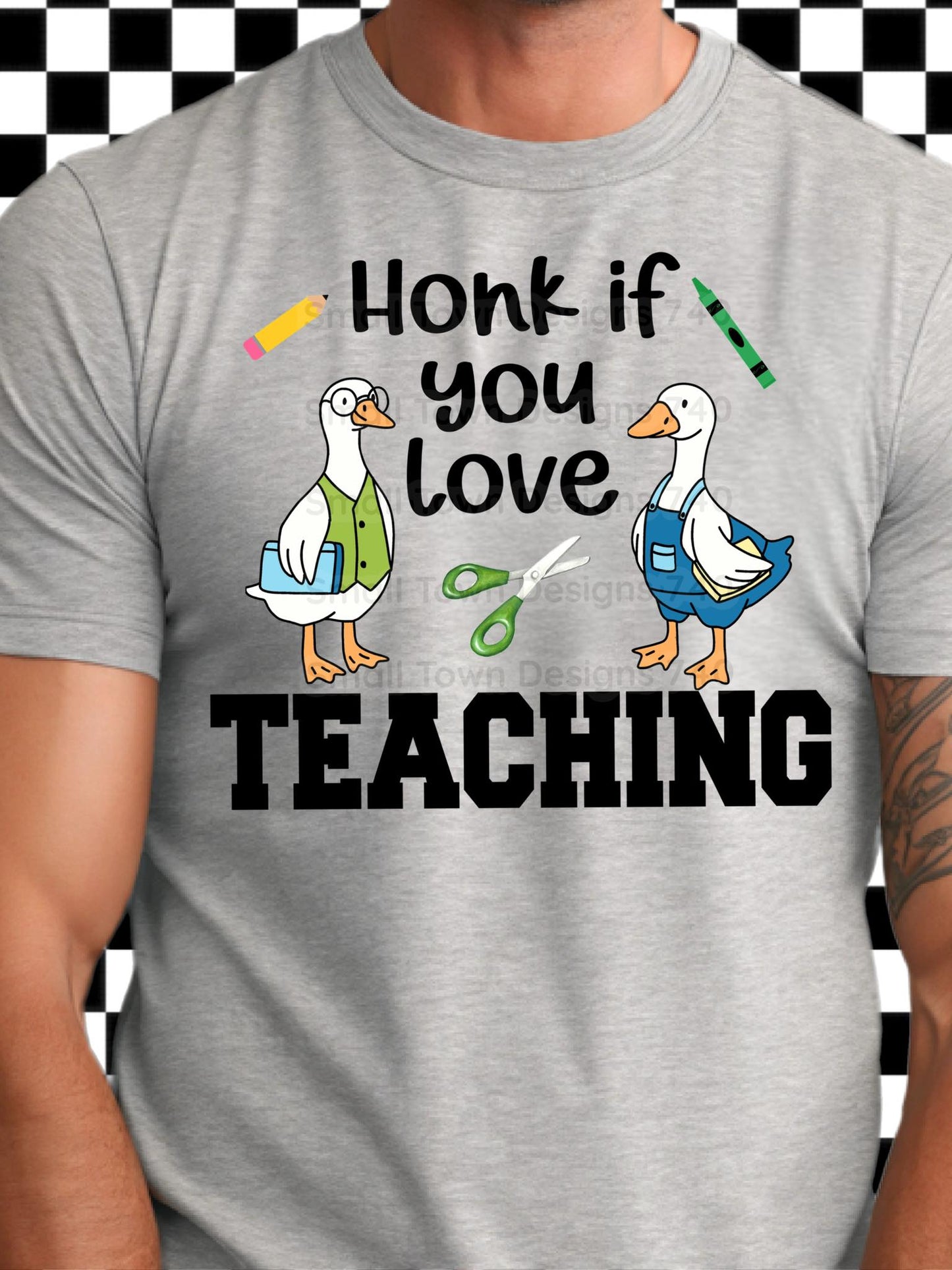 Honk If You Love Grade Level and Teaching (Choose Yours) 01631