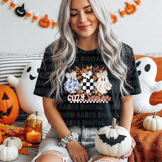 Cozy Season Ghost Trio Checkered 01055