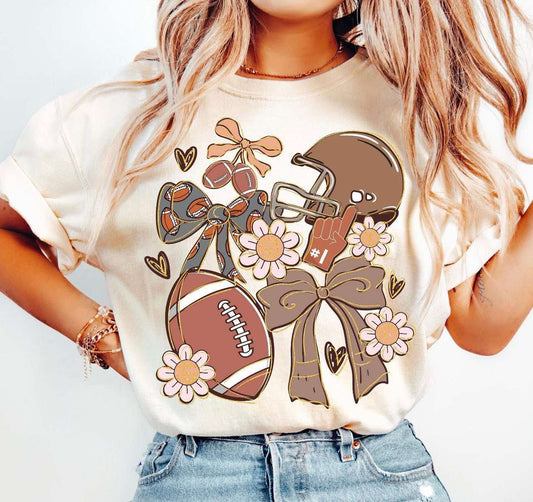 Preppy Fall Football Collage Coquette 01503