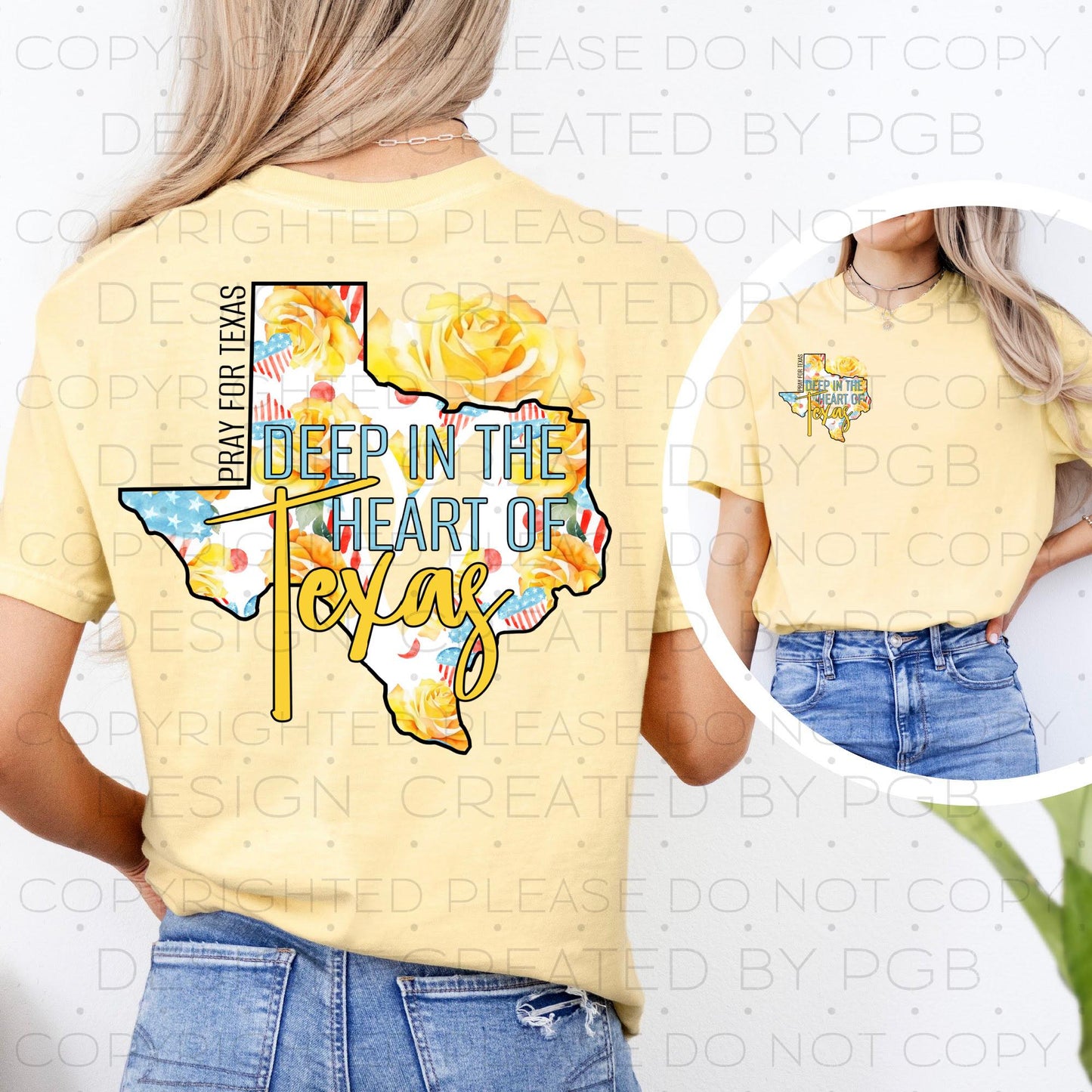 Yellow Rose of Texas Graphic Tee 01622