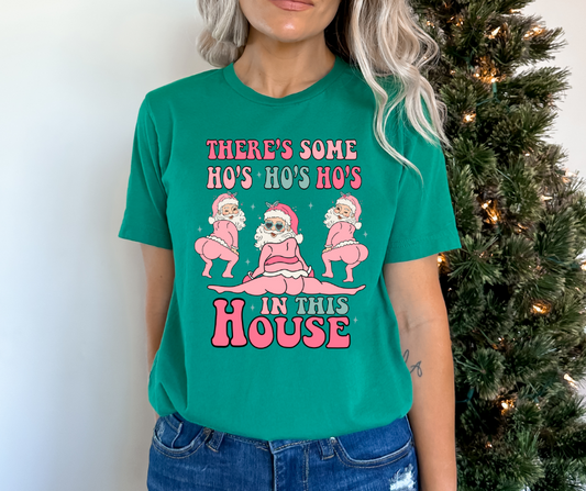 There's Some Hos in This House Christmas DTF Transfer 06016