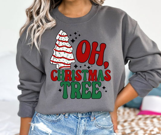 Oh Christmas Tree Red Green DTF Transfer 05631