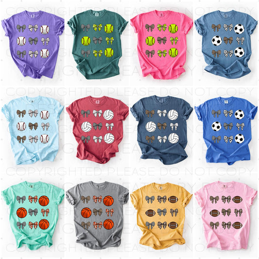 Sports Coquette Bow Collage (Choose Yours) 01371