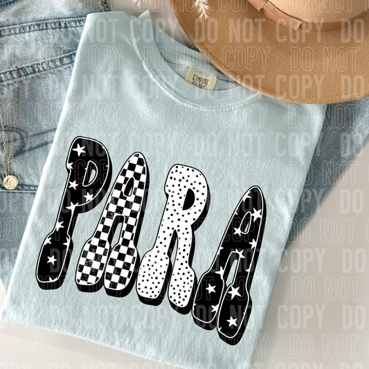 Black Checkered Para 00061