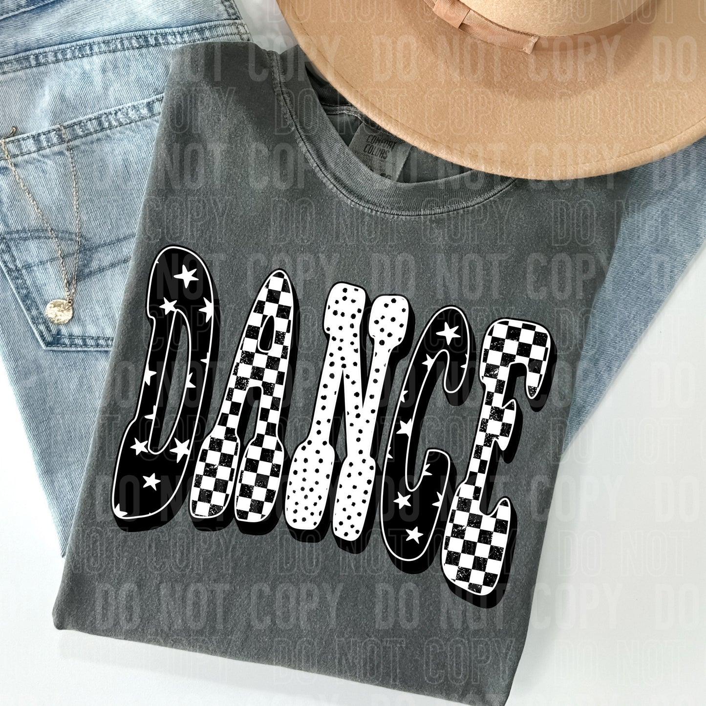 Black Checkered Dance 00063