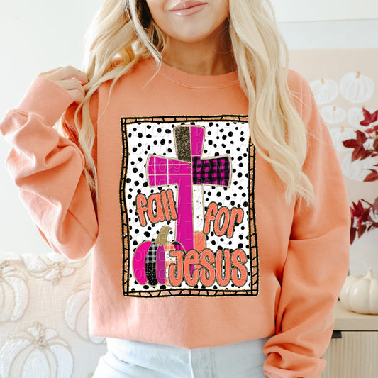 Fall for Jesus Cross Dalmatian 01190