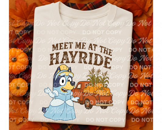 Meet Me at the Hayride Blue Dog Princess 01164