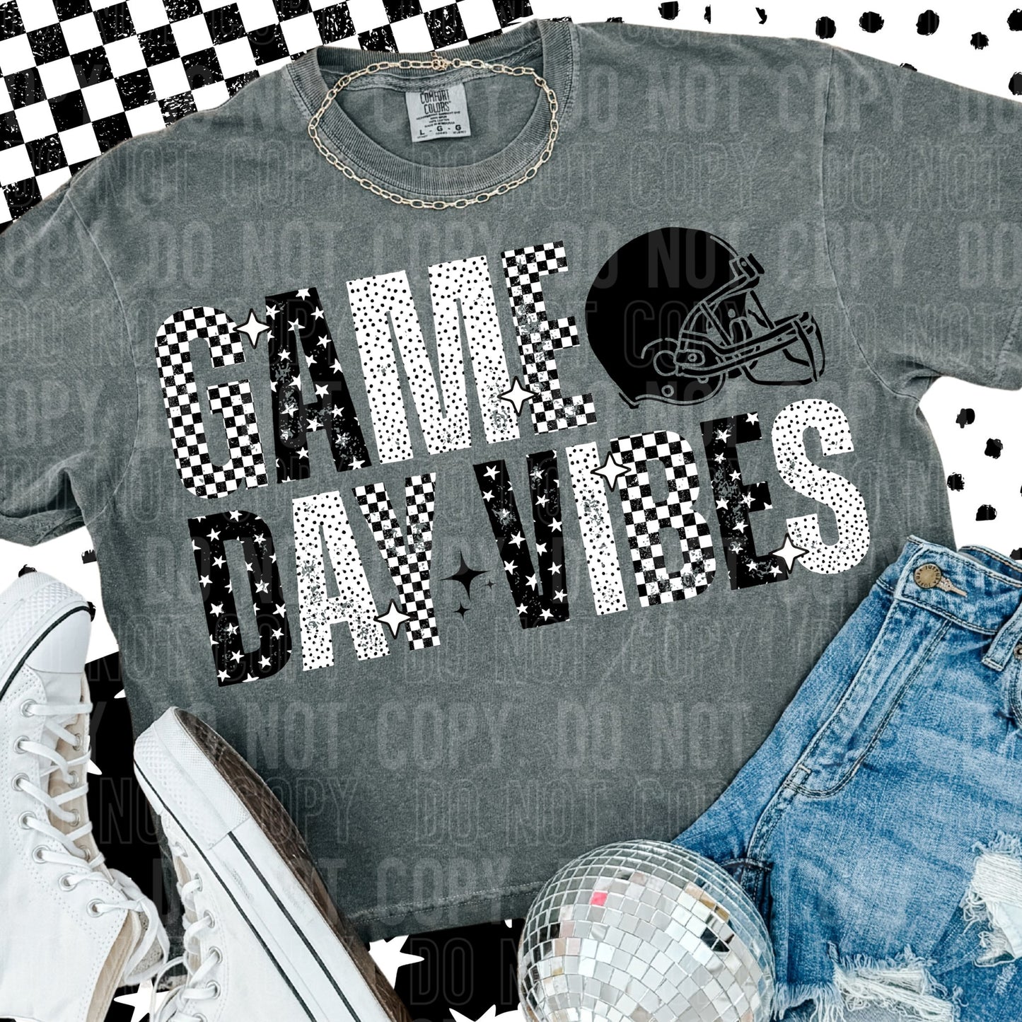 Retro Game Day Vibes Football 00239