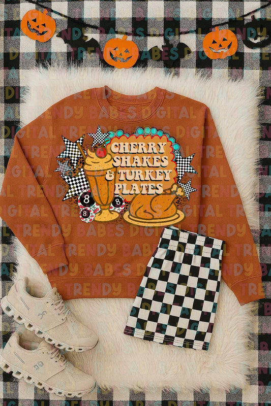 Cherry Shakes and Turkey Plates 01051