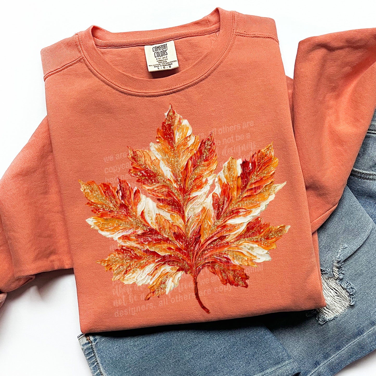 Painted Maple Leaf 00729