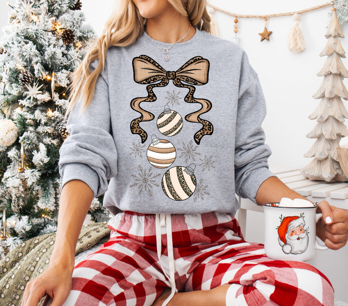 Neutral Ornaments Coquette Bow 00154