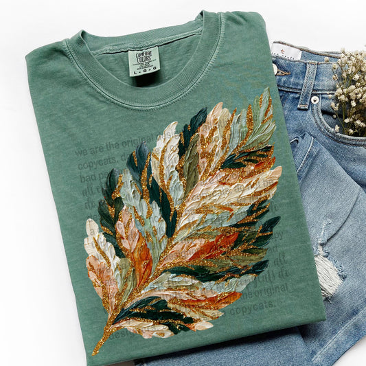 Painted Fall Leaf 00728