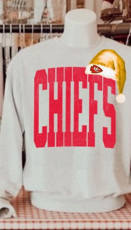 Christmas Chiefs Gold Santa Hat 00641