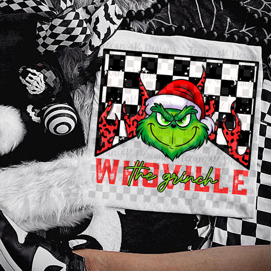 Green Guy Leopard Flame Checkered 00757