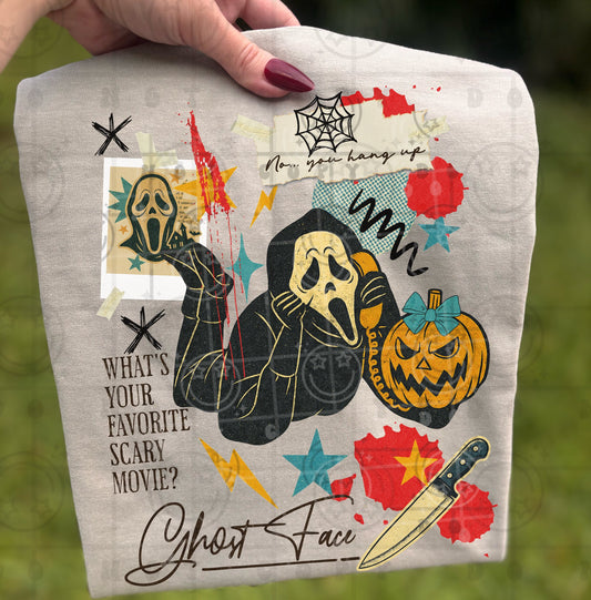 Vintage Horror Collage Ghostface 00714