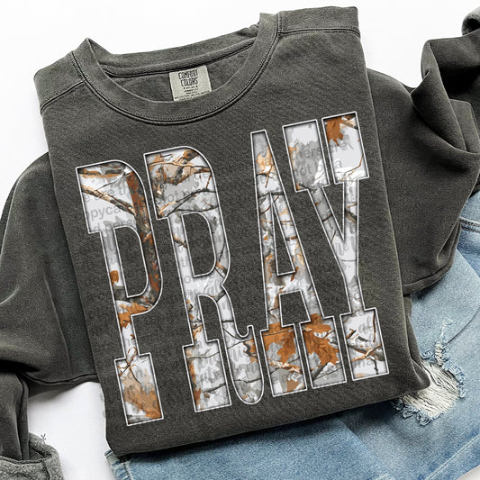 Gray Camo Pray 00734