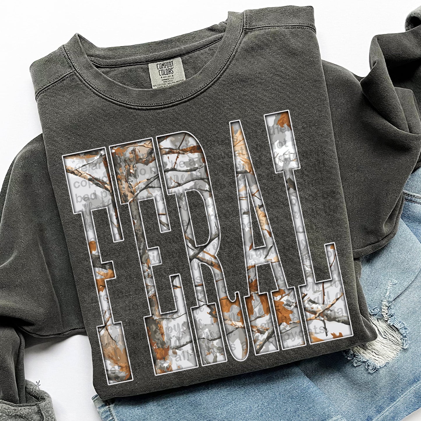 Gray Camo Feral 00731