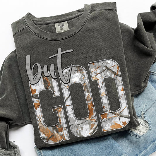 Gray Camo But God 00737