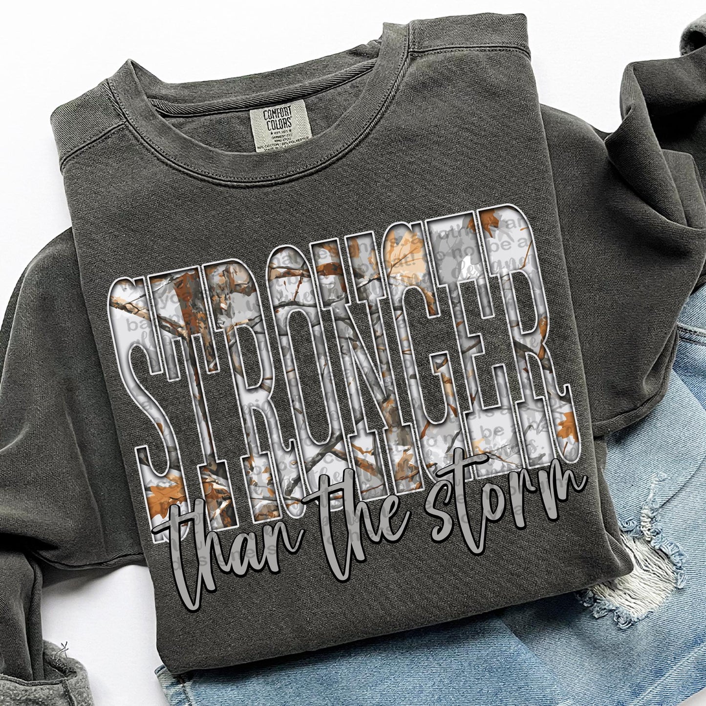 Gray Camo Stronger Than the Storm 00667