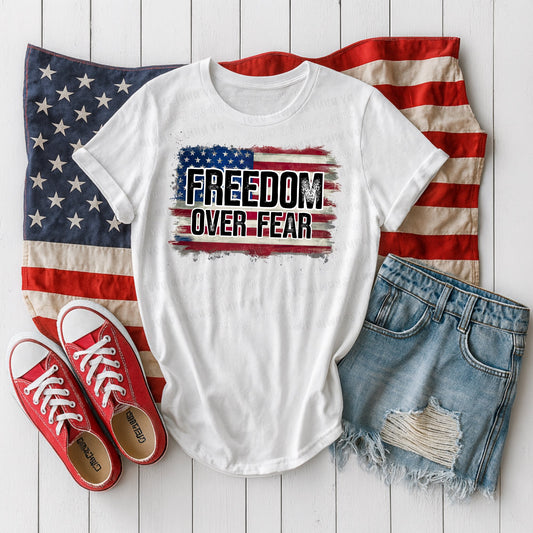 Freedom Over Fear Flag 00767