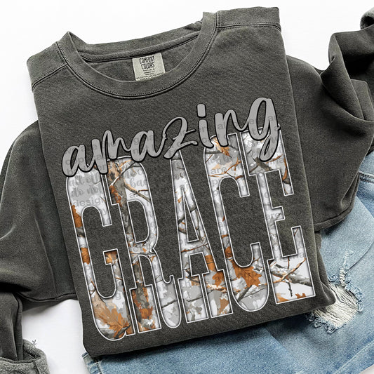 Gray Camo Amazing Grace 00661