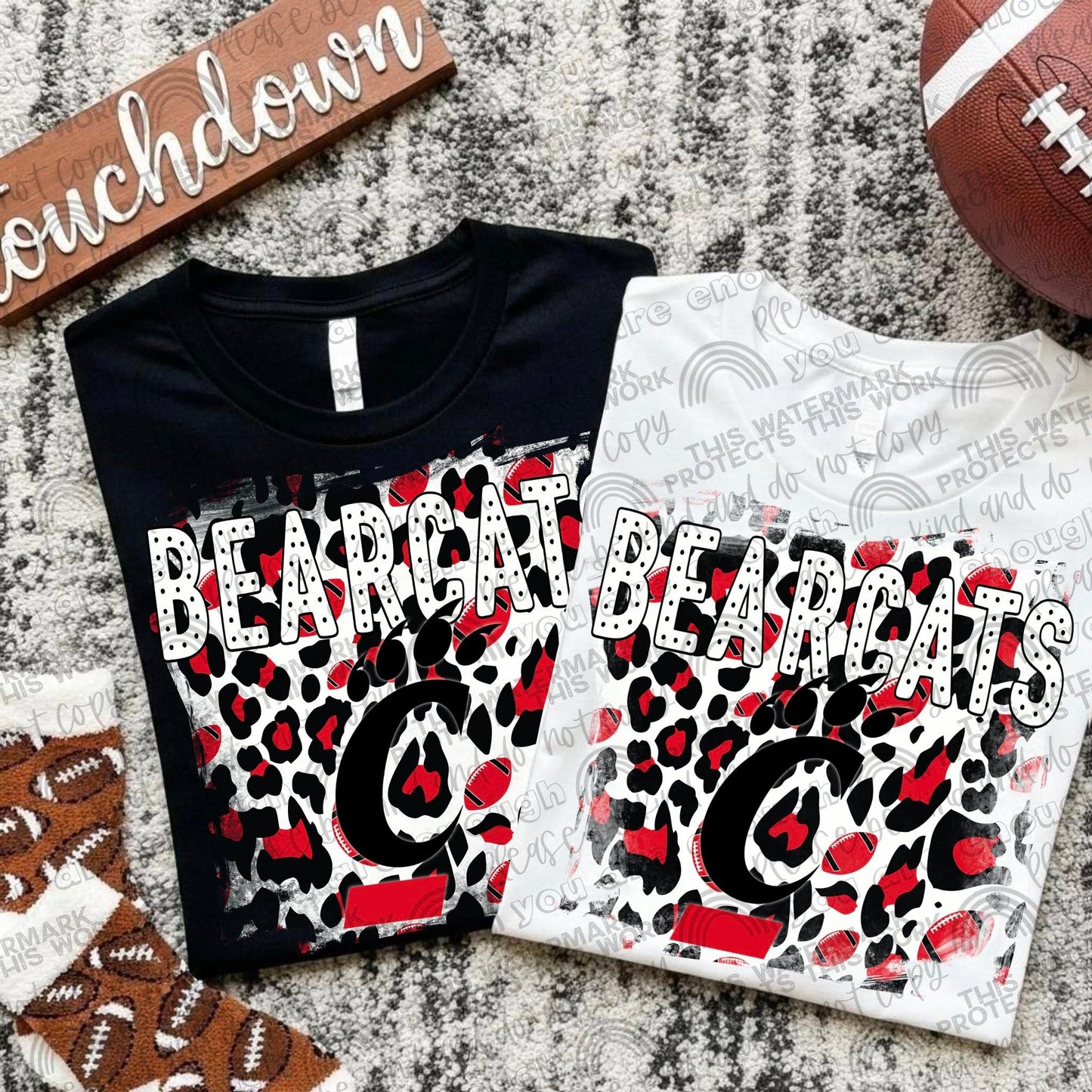 College Football Teams Leopard Splash (Choose Yours) 00289