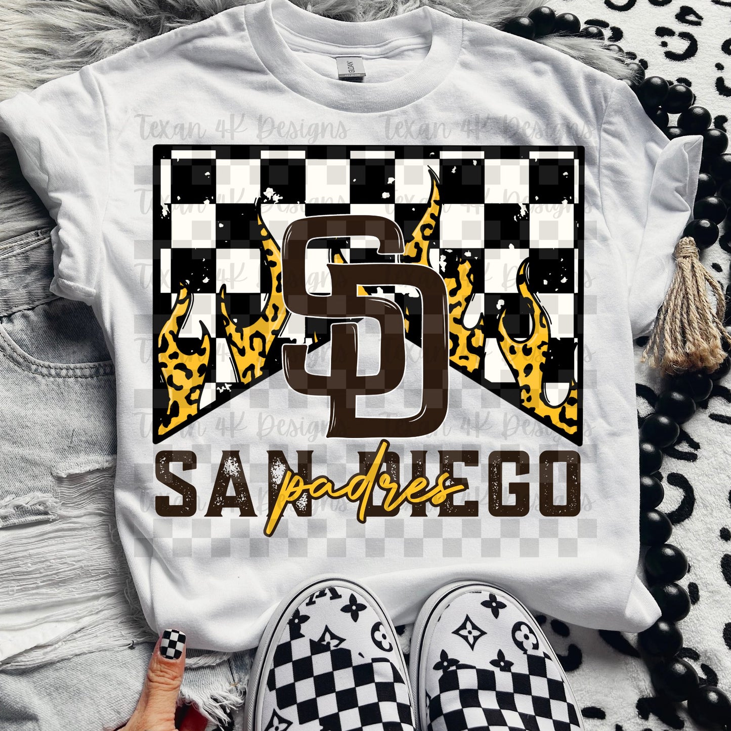 Leopard Flame Pro Baseball Teams (Choose Yours) 07619