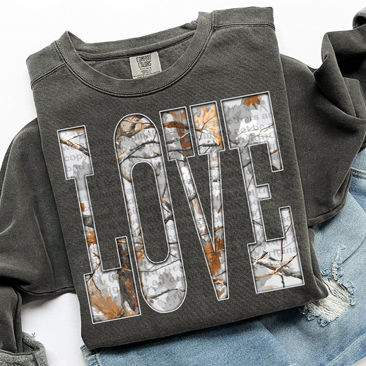 Gray Camo Love 00668