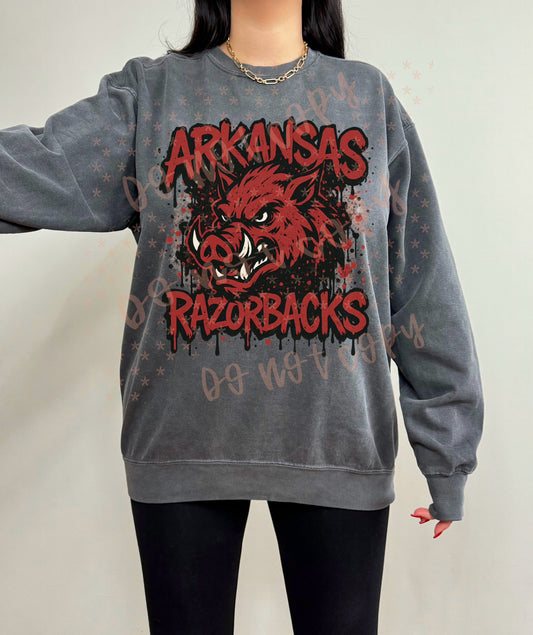 Arkansas Razorbacks Graffiti Drip 00571