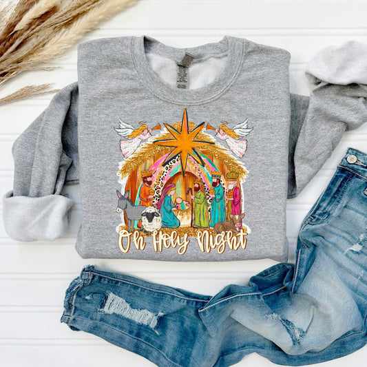 Oh Holy Night Manger Scene 00330