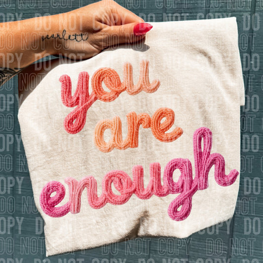 Faux Yarn You Are Enough 00325