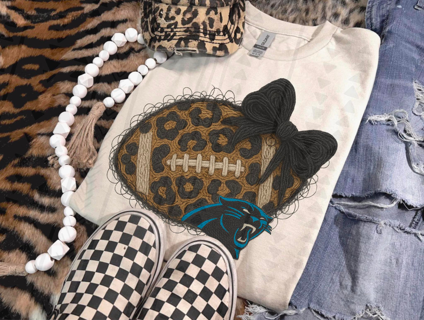 Pro Football Team Leopard Football Yarn (Choose Yours) 00414