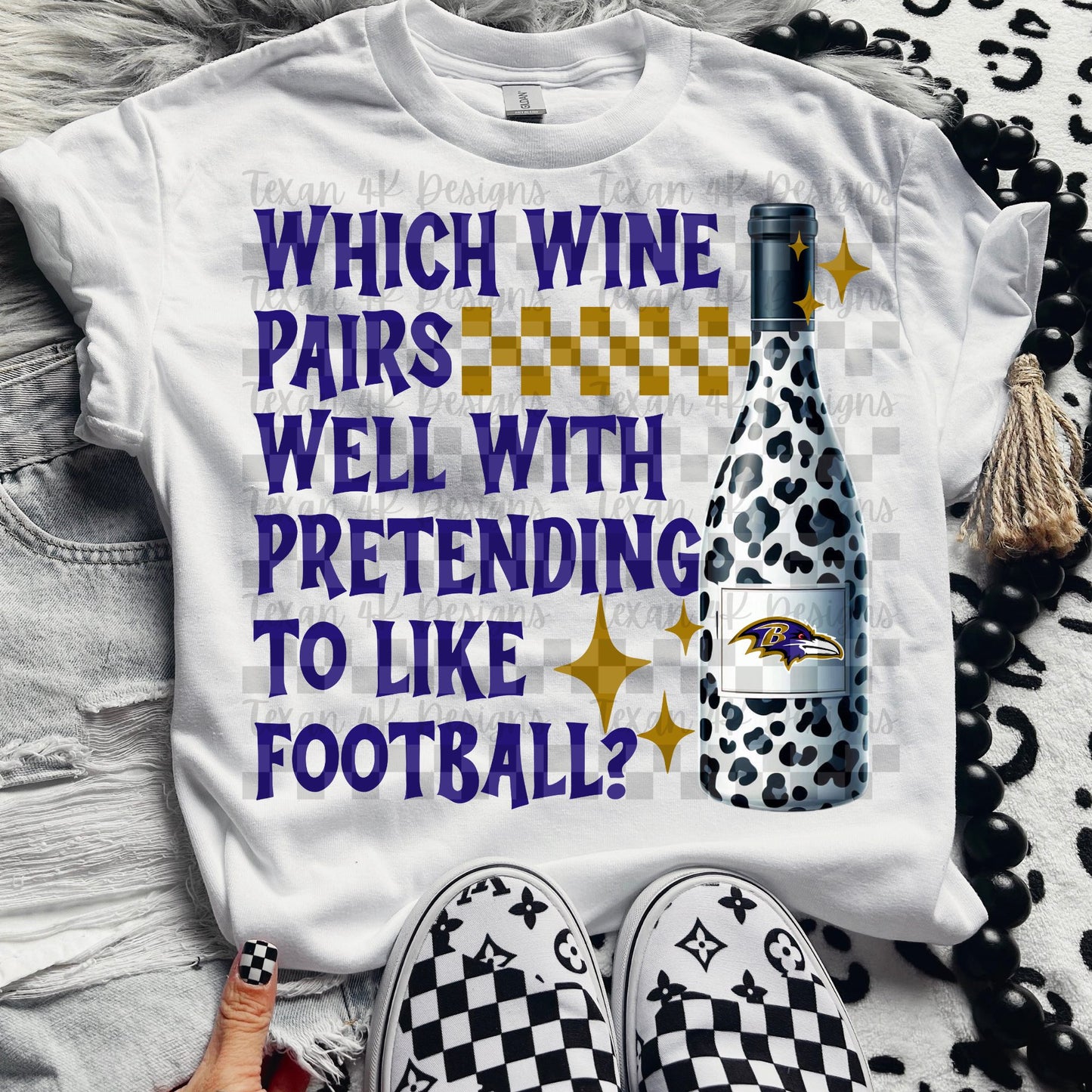 Pro Football Team Which Wine Pairs Well with Pretending (Choose Yours) 00342
