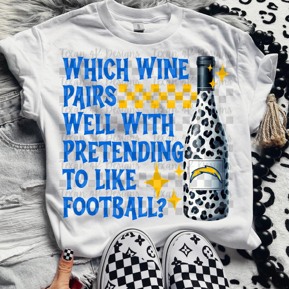 Pro Football Team Which Wine Pairs Well with Pretending (Choose Yours) 00342