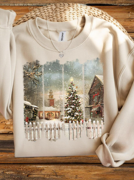 Snow Scene Brushstroke 00387