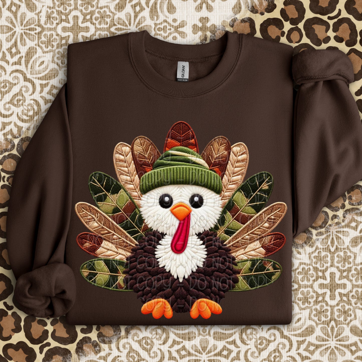 Faux Yarn Camo Turkey 00401