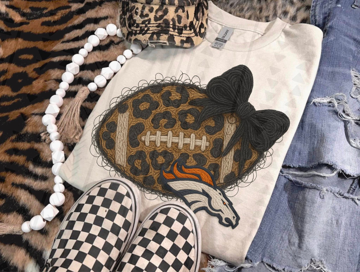 Pro Football Team Leopard Football Yarn (Choose Yours) 00414