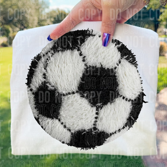 Faux Yarn Soccer Ball 00323